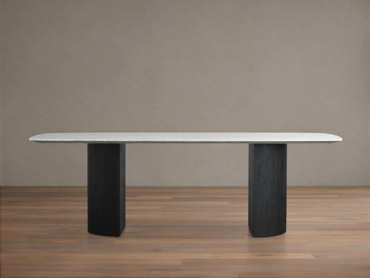 Saint Germain Stone Dining Table with Dauphine Base