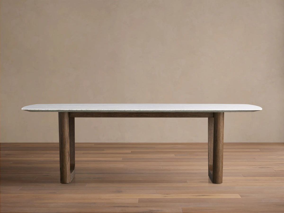 Saint Germain Stone Dining Table with Rennes Base