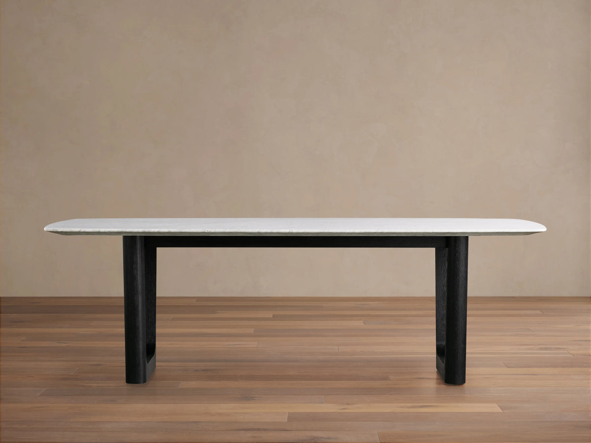 Saint Germain Stone Dining Table with Rennes Base