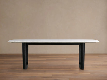 Saint Germain Stone Dining Table with Rennes Base