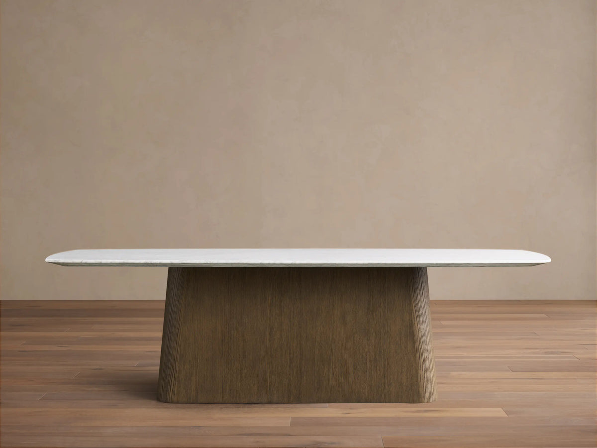 Saint Germain Stone Dining Table with Toulouse Base