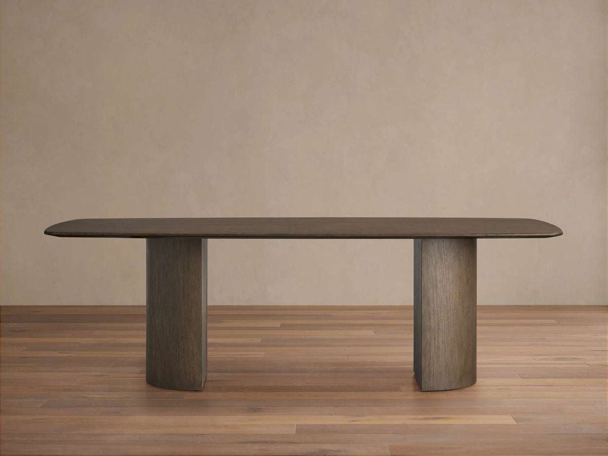 Saint Germain Wood Dining Table with Dauphine Base