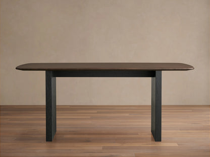 Saint Germain Wood Top Dining Table with Wood Clement Base