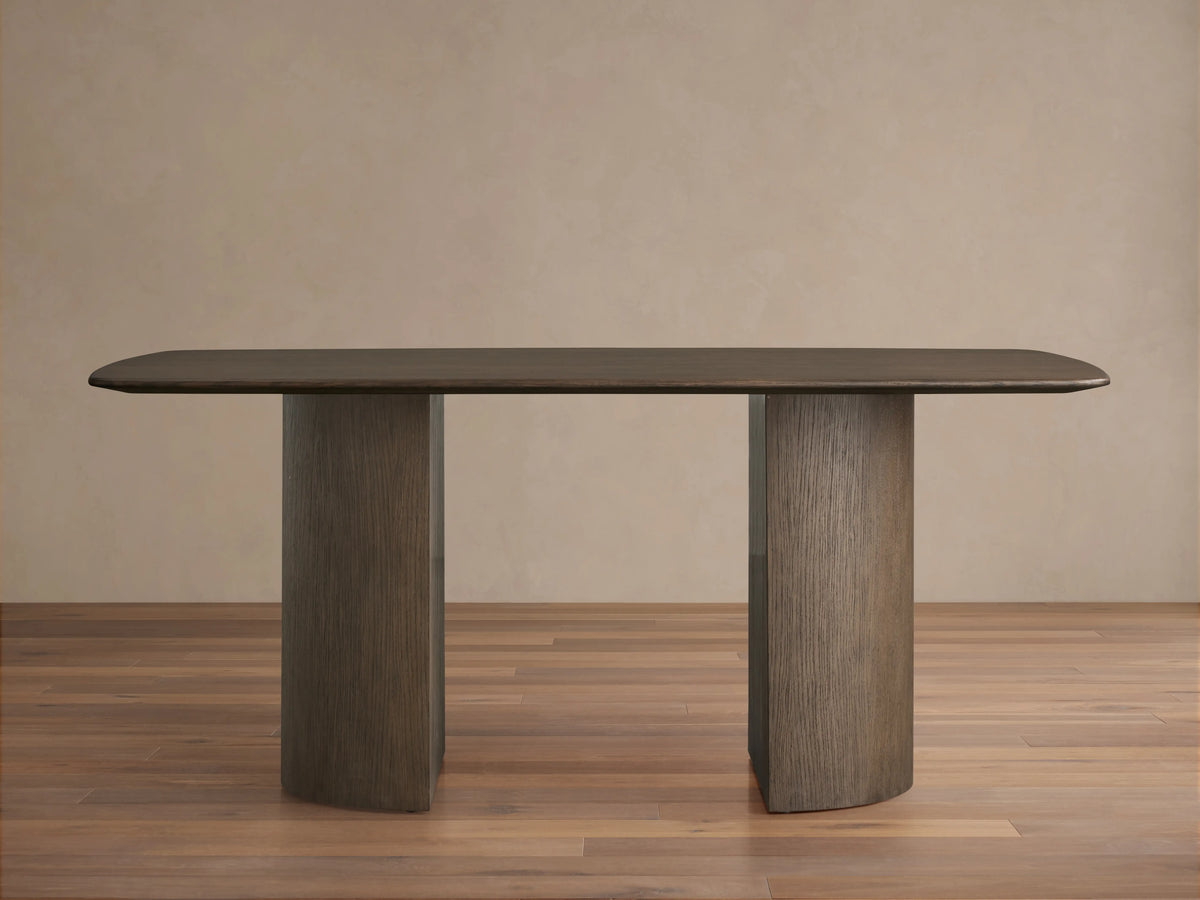 Saint Germain Wood Dining Table with Dauphine Base