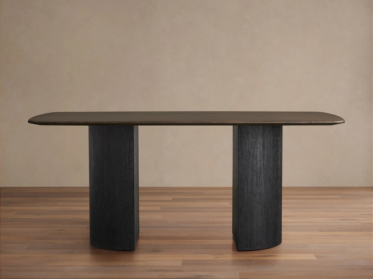 Saint Germain Wood Dining Table with Dauphine Base