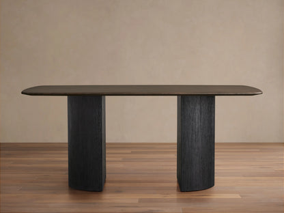 Saint Germain Wood Dining Table with Dauphine Base