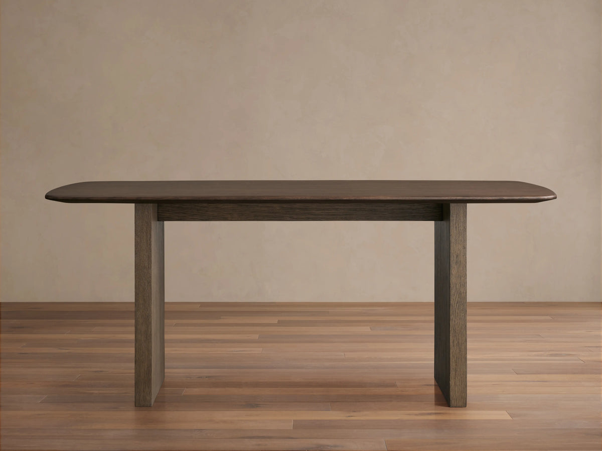 Saint Germain Wood Top Dining Table with Wood Clement Base