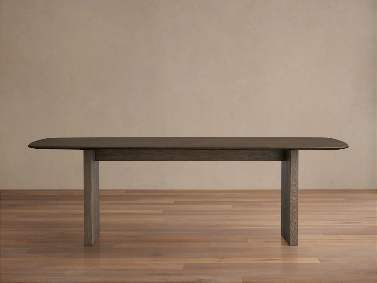 Saint Germain Wood Top Dining Table with Wood Clement Base