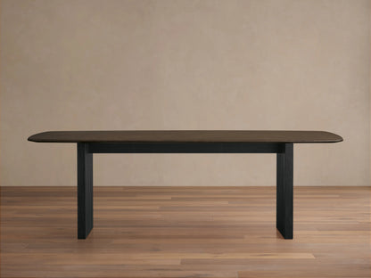 Saint Germain Wood Top Dining Table with Wood Clement Base