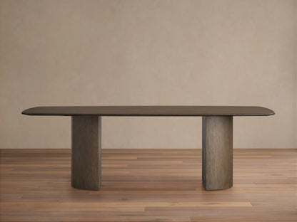 Saint Germain Wood Dining Table with Dauphine Base