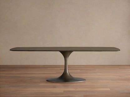 Saint Germain Wood Dining Table with Launette Base
