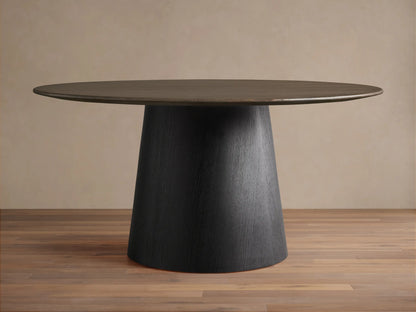 Saint Germain Round Wood Dining Table with Toulouse Base