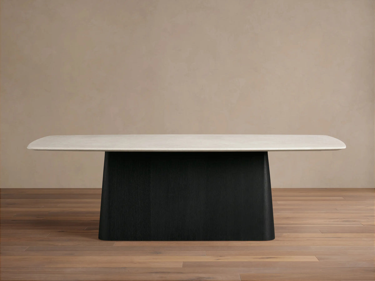 Saint Germain Stone Dining Table with Toulouse Base