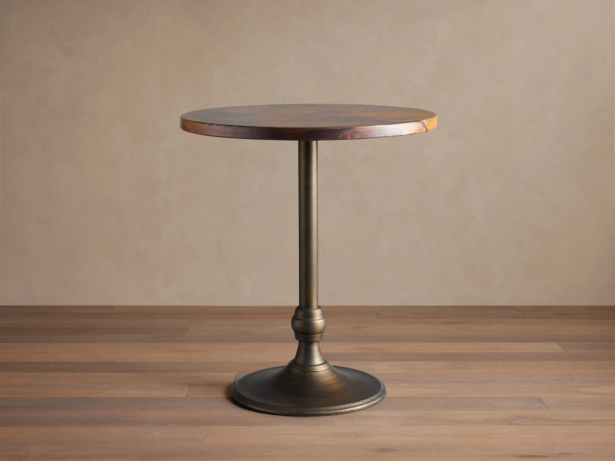 Recycled Metal Bar Table with Wade Base