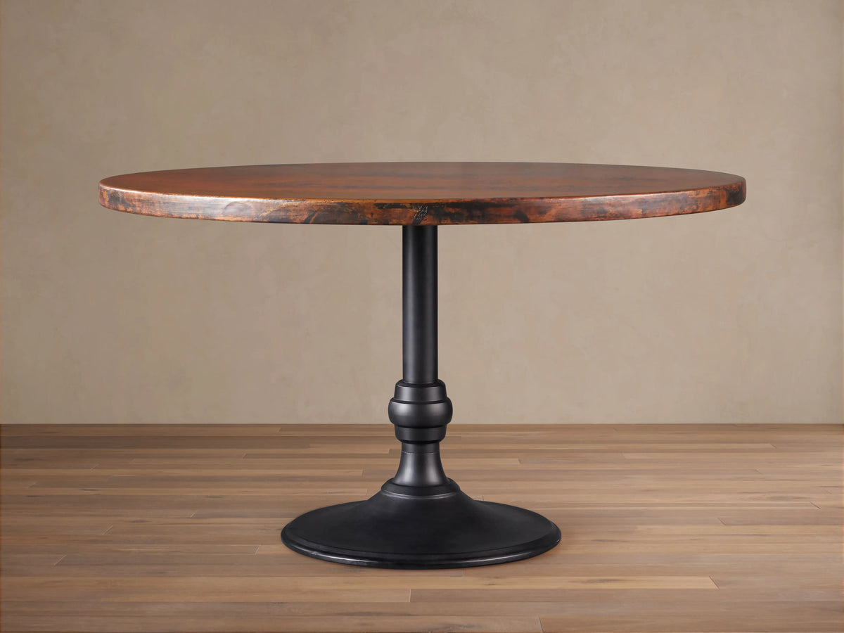 Recycled Metal Bistro Table with Wade Base