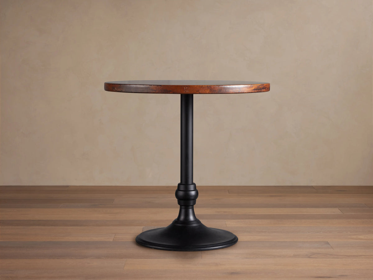 Recycled Metal Counter Table with Wade Base