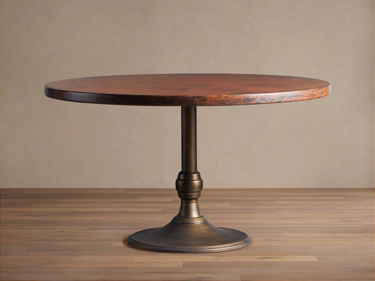 Recycled Metal Bistro Table with Wade Base