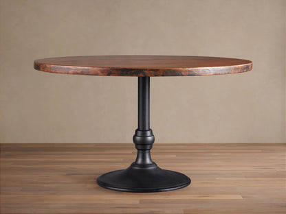 Recycled Metal Dining Table with Wade Base