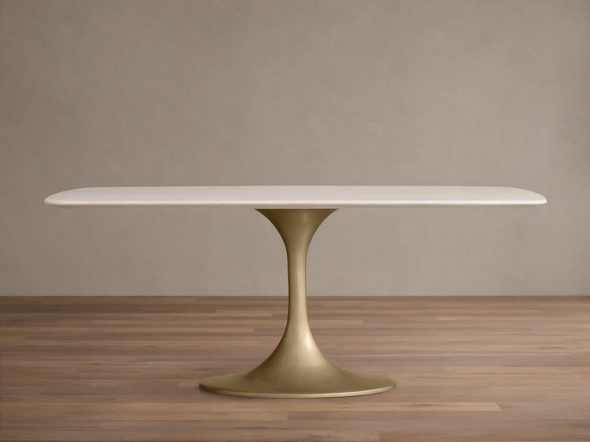 Saint Germain Stone Dining Table with Launette Base