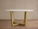 CREAM MARBLE / ANTIQUE BRASS / 60"
