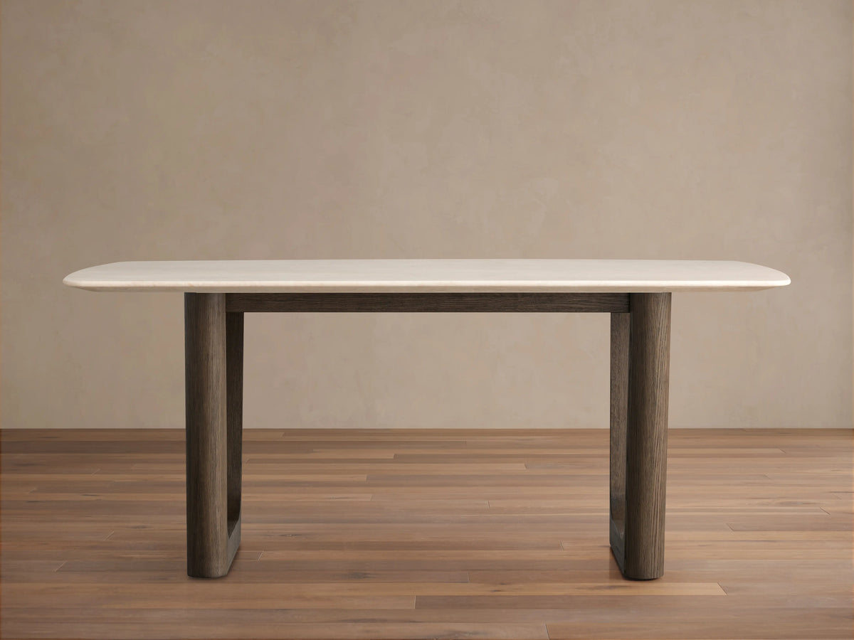 Saint Germain Stone Dining Table with Rennes Base