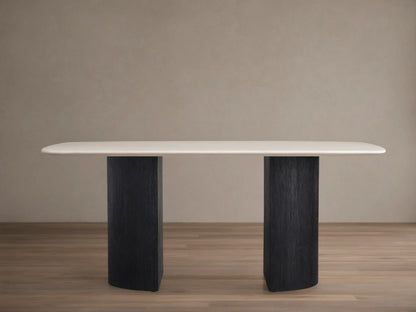 Saint Germain Stone Dining Table with Dauphine Base