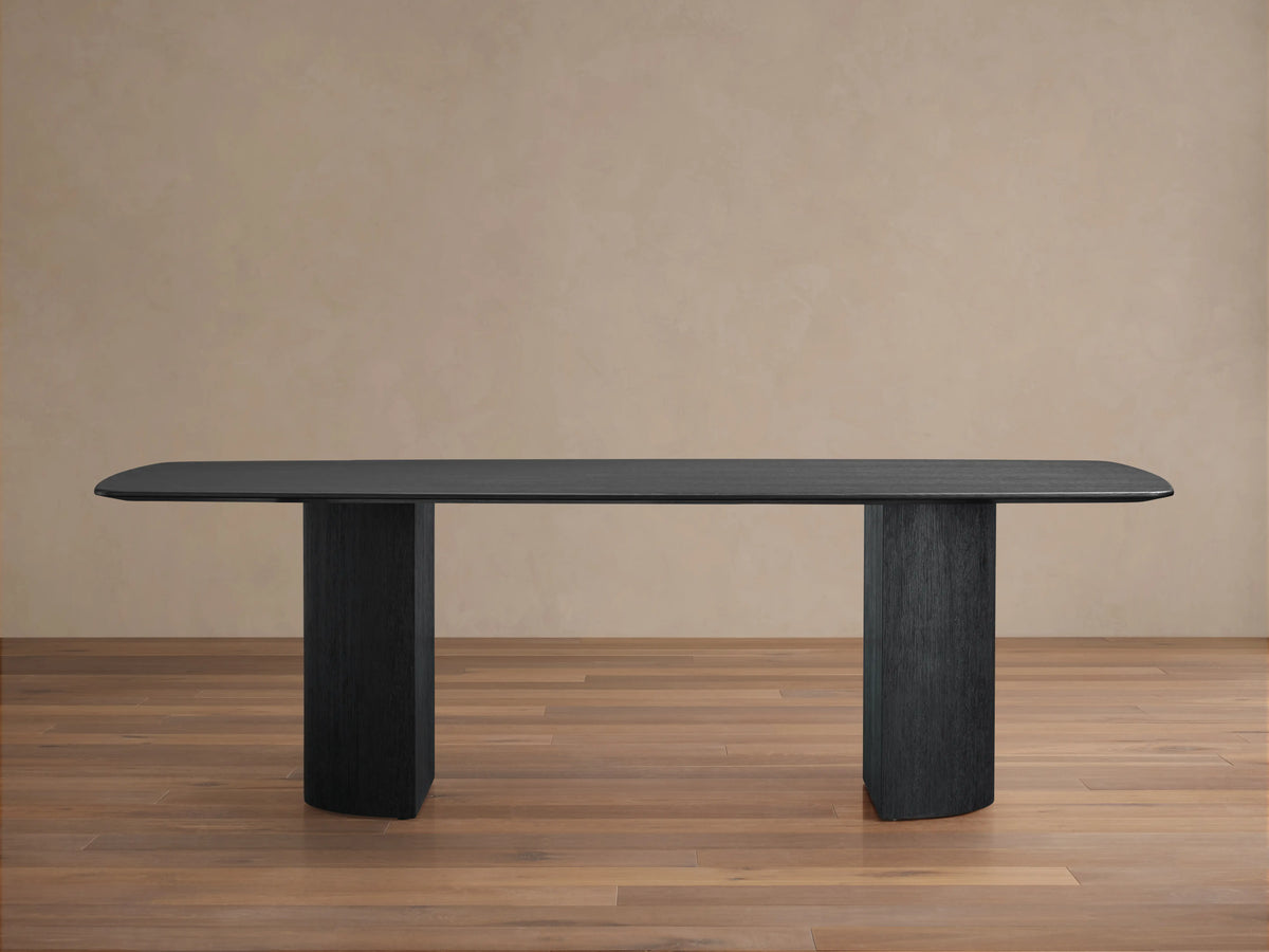 Saint Germain Wood Dining Table with Dauphine Base
