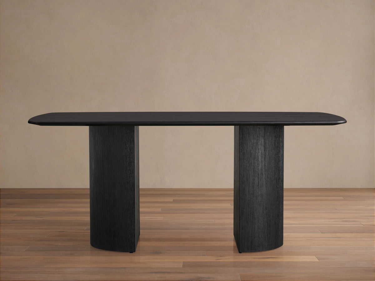Saint Germain Wood Dining Table with Dauphine Base