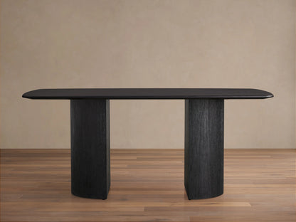 Saint Germain Wood Dining Table with Dauphine Base