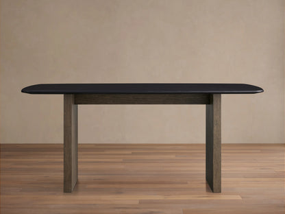 Saint Germain Wood Top Dining Table with Wood Clement Base