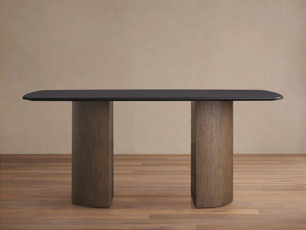 Saint Germain Wood Dining Table with Dauphine Base