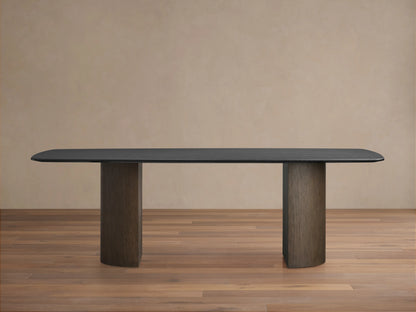 Saint Germain Wood Dining Table with Dauphine Base