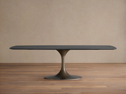Saint Germain Wood Dining Table with Launette Base