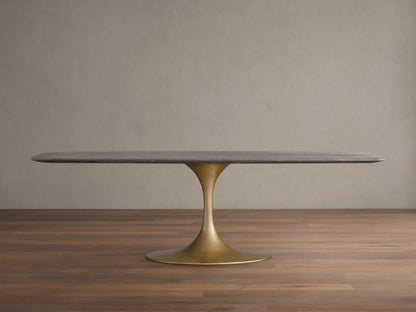 Saint Germain Stone Dining Table with Launette Base