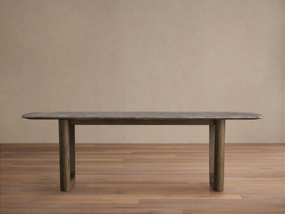 Saint Germain Stone Dining Table with Rennes Base