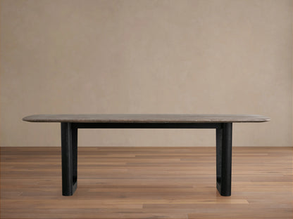 Saint Germain Stone Dining Table with Rennes Base