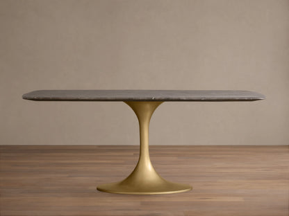 Saint Germain Stone Dining Table with Launette Base