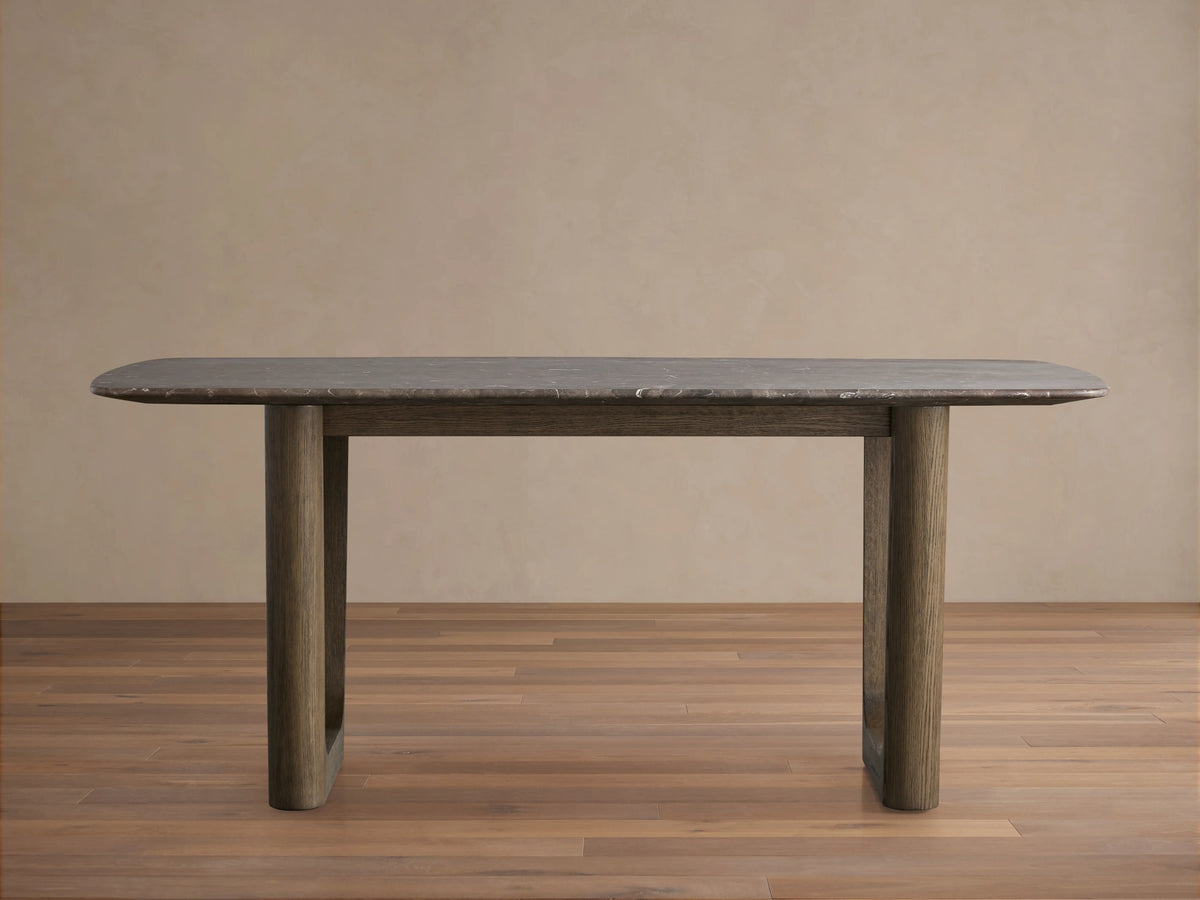Saint Germain Stone Dining Table with Rennes Base
