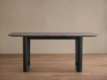 Saint Germain Stone Dining Table with Rennes Base