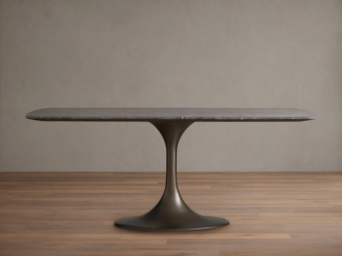 Saint Germain Stone Dining Table with Launette Base