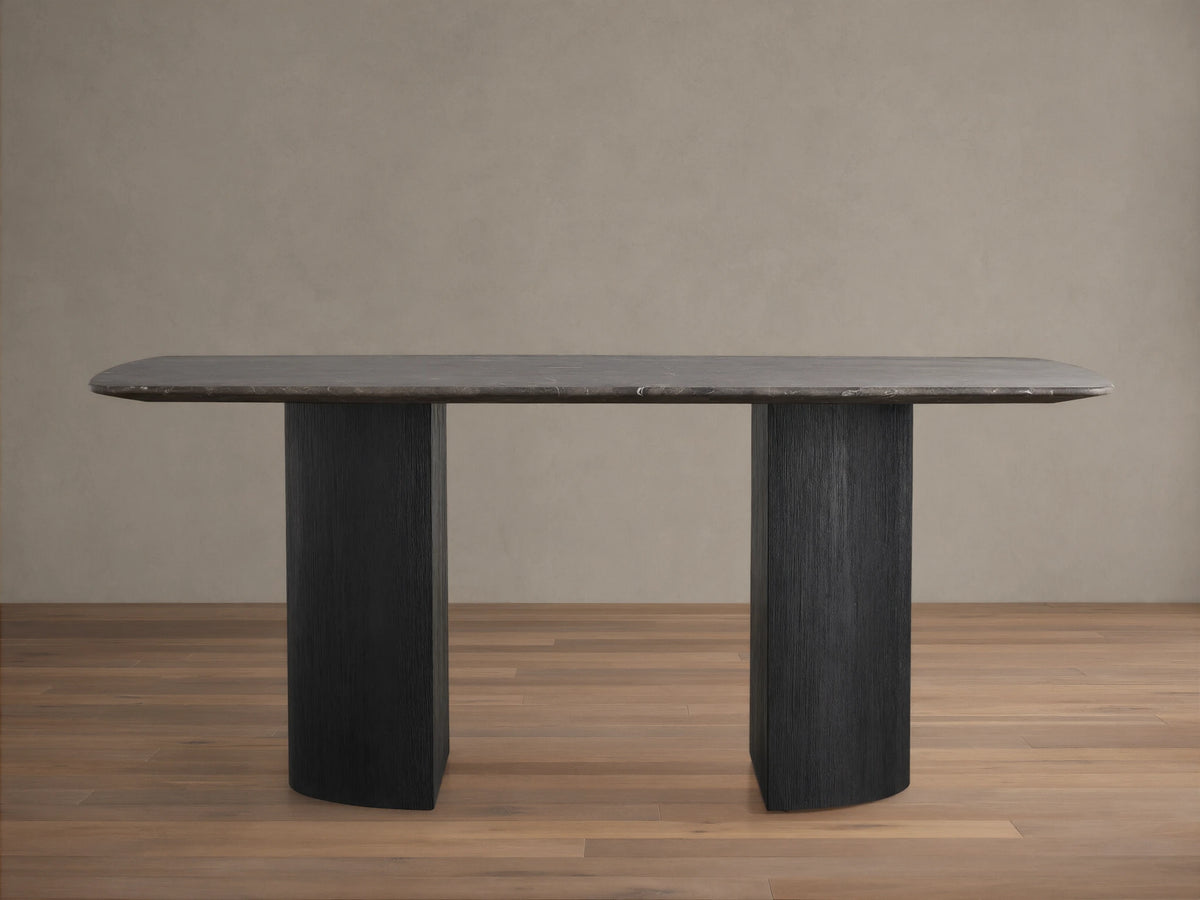Saint Germain Stone Dining Table with Dauphine Base