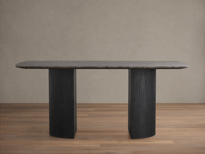 Saint Germain Stone Dining Table with Dauphine Base