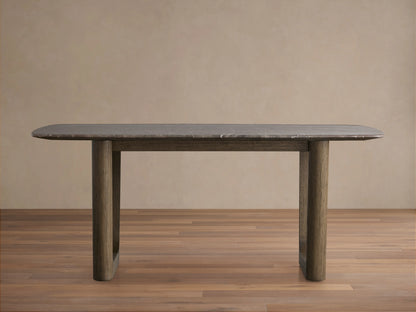 Saint Germain Stone Dining Table with Rennes Base