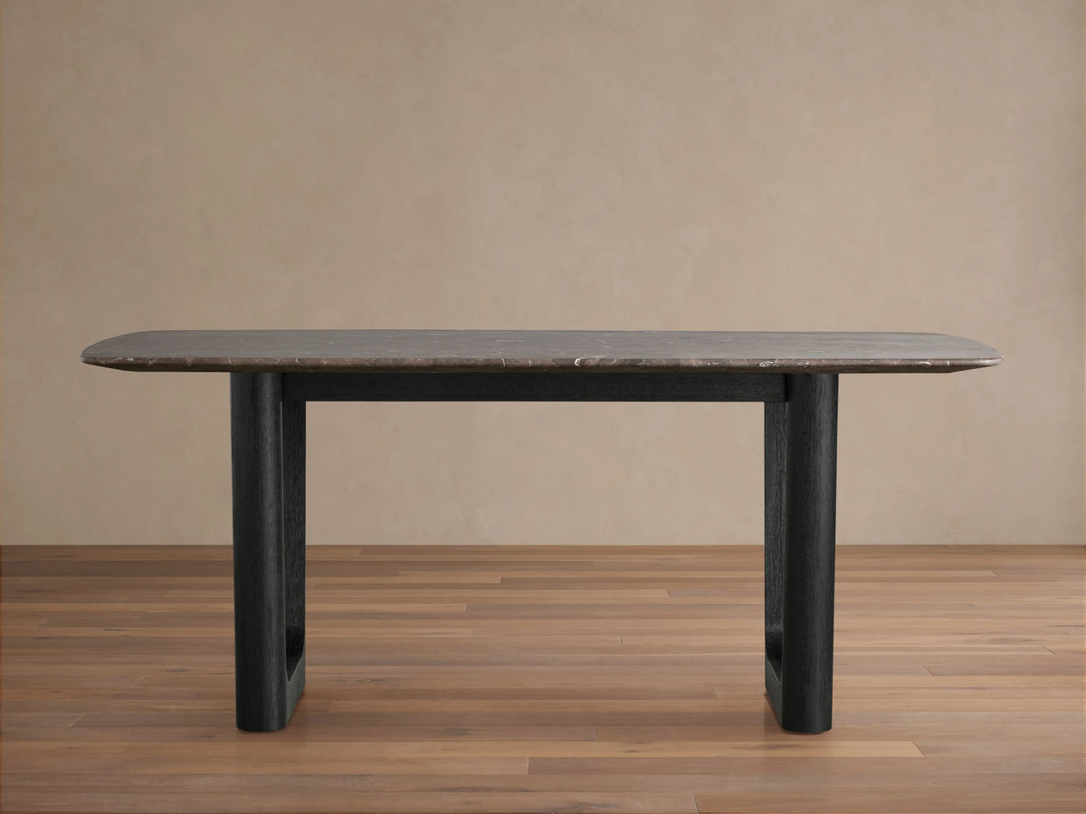 Saint Germain Stone Dining Table with Rennes Base
