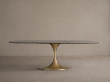 Saint Germain Stone Dining Table with Launette Base