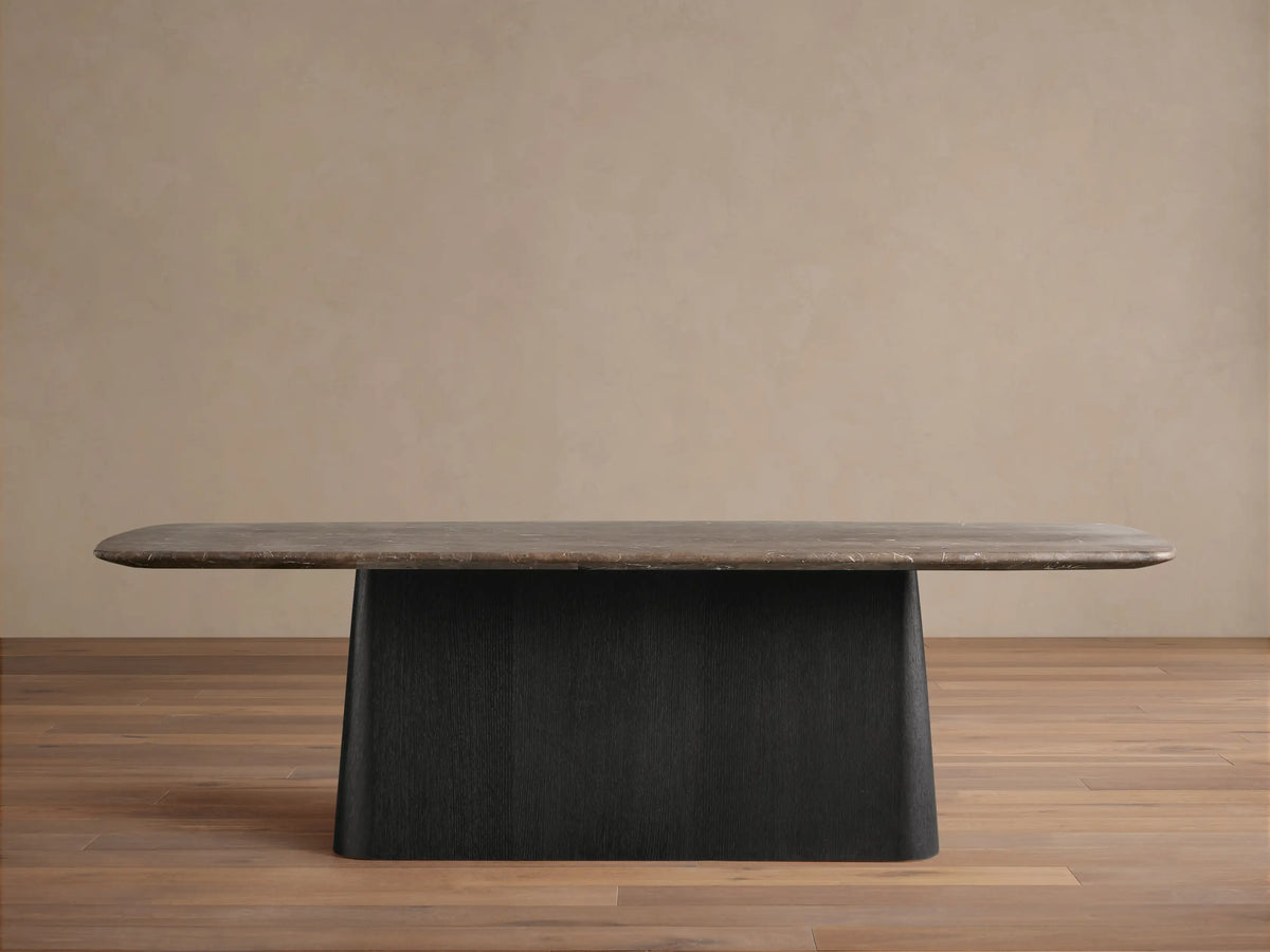 Saint Germain Stone Dining Table with Toulouse Base