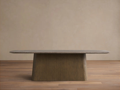 Saint Germain Stone Dining Table with Toulouse Base