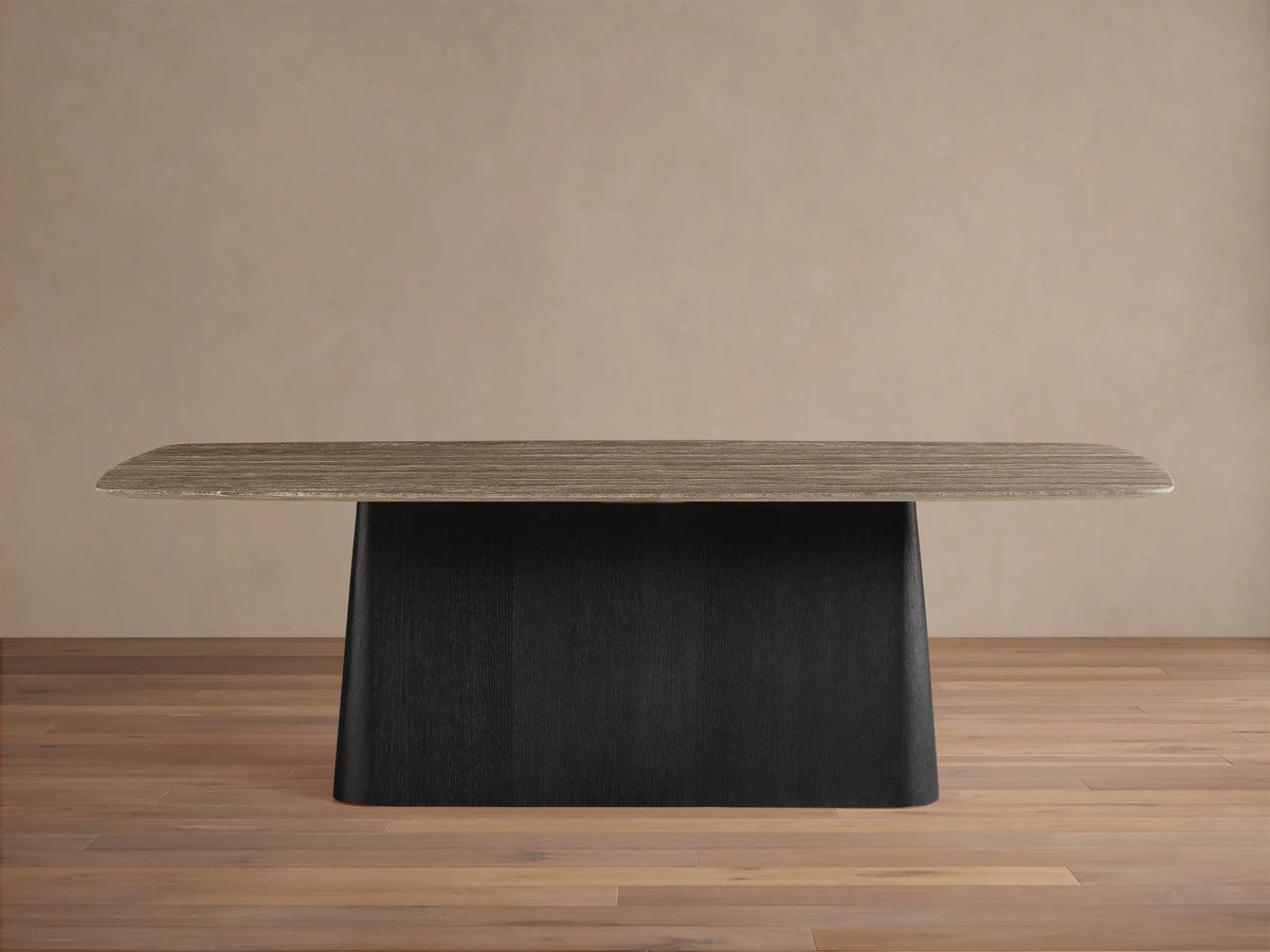 Saint Germain Stone Dining Table with Toulouse Base