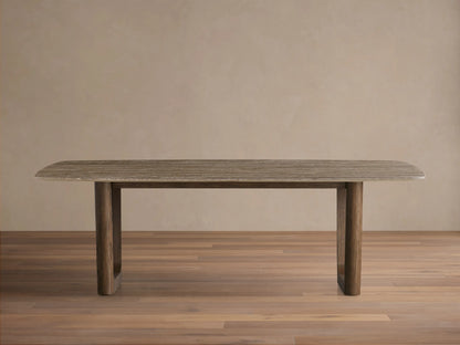Saint Germain Stone Dining Table with Rennes Base