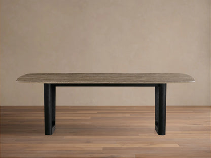 Saint Germain Stone Dining Table with Rennes Base